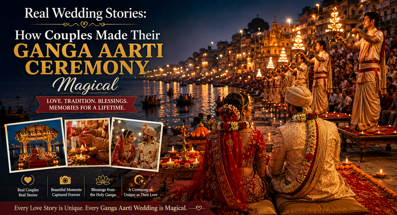 Real Wedding Stories: Magical Ganga Aarti Weddings in Varanasi
