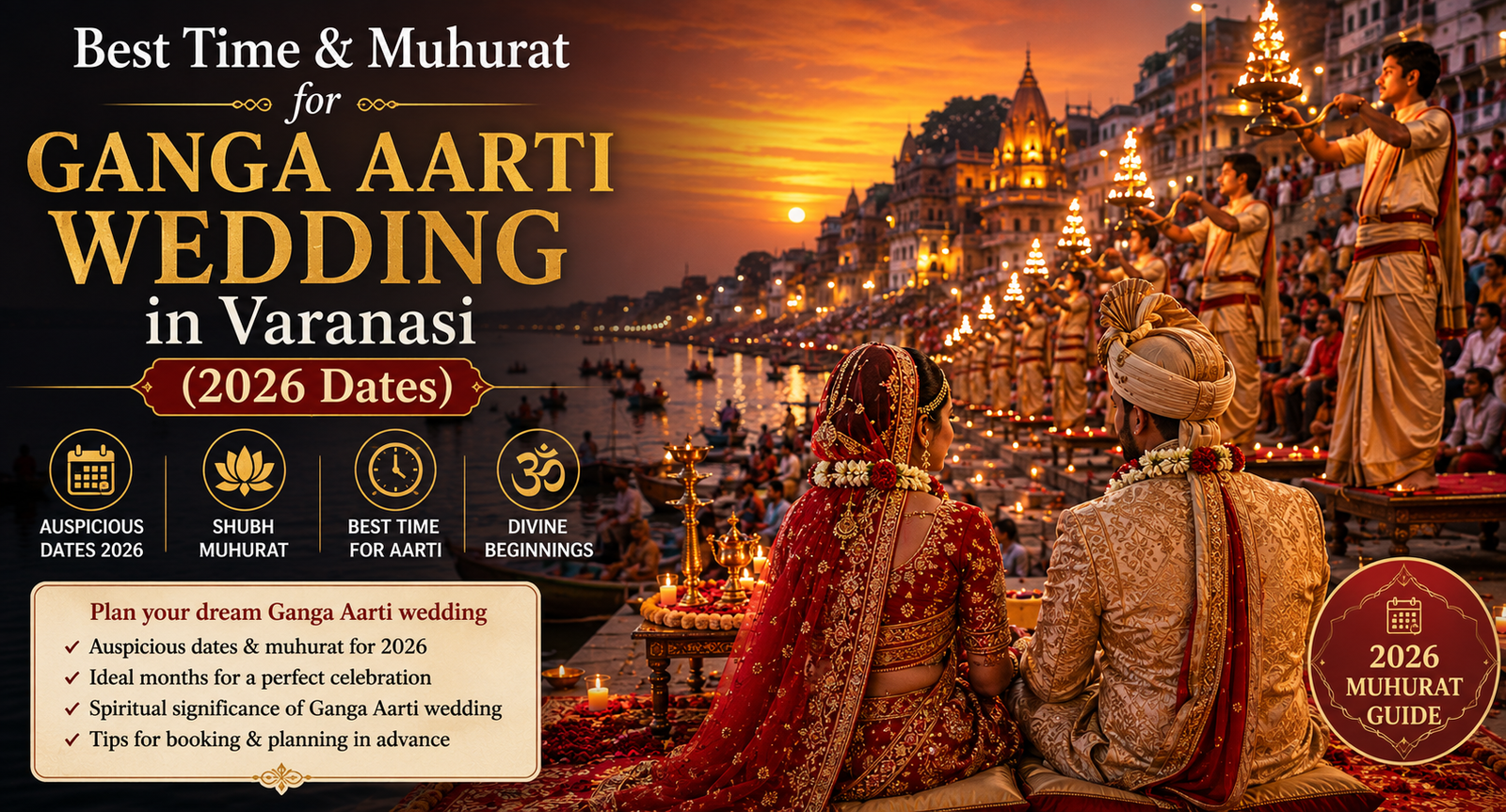 Best Ganga Aarti Wedding Muhurat 2026 in Varanasi