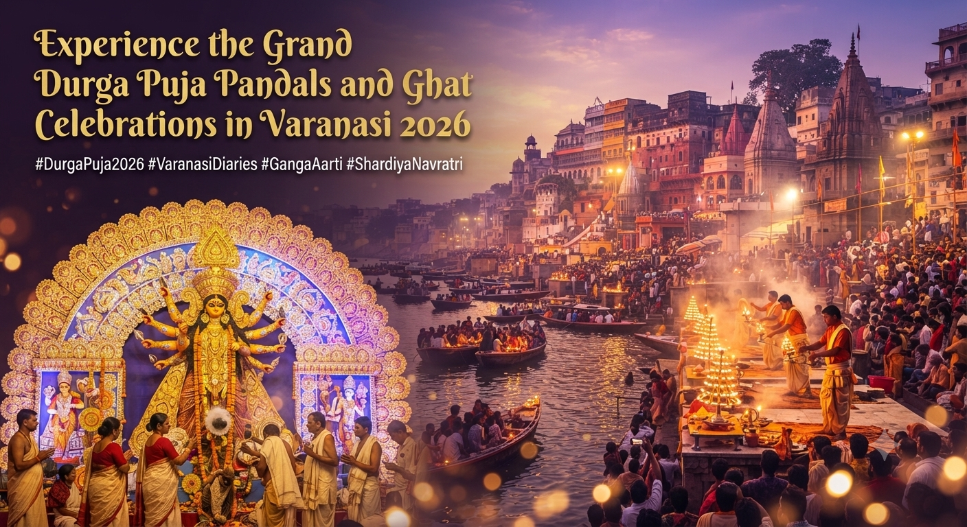 Experience the Grand Durga Puja Pandals and Ghat Celebrations in Varanasi 2026