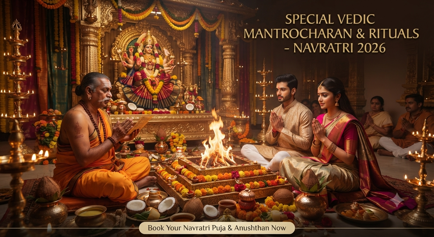 Booking Special Vedic Mantrocharan and Rituals During Navratri 2026