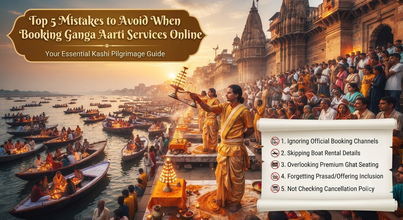 Top 5 Mistakes to Avoid When Booking Ganga Aarti Services Online